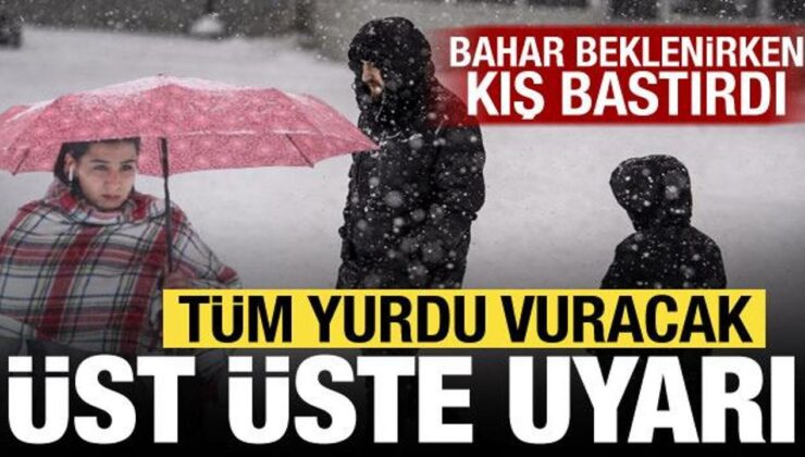 Kış geri döndü: Kar ve sağanak tüm yurdu vuracak! Meteoroloji sarı uyarı verdi