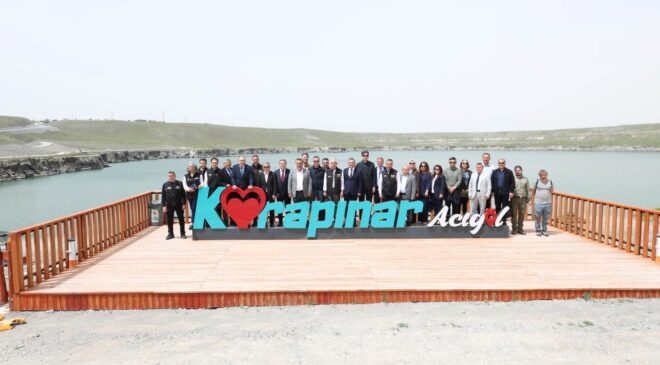 Konya Jeopark Projesi’nde saha incelemesi yapıldı