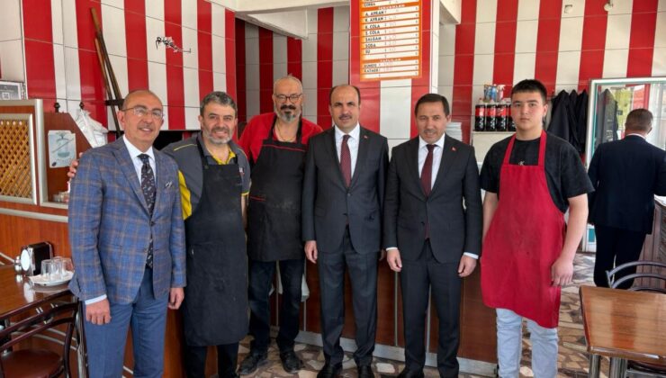 Konya’da belediye başkanlarından esnaf ziyareti!