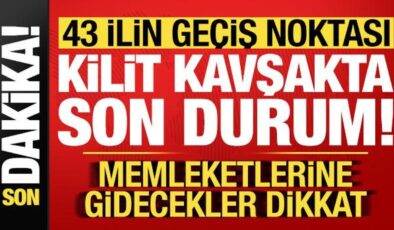 Memleketlerine gidecekler dikkat! 43 ilin geçiş noktası kilit kavşakta son durum…