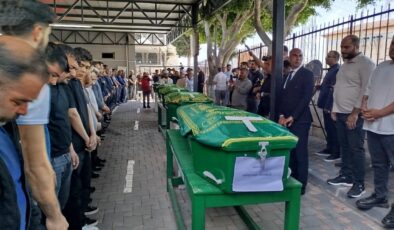 Mersin’de acı görüntü! 5 tabut yan yana dizildi