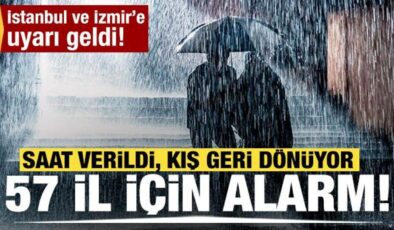 Meteoroloji saat verdi: Kuvvetli geliyor! İstanbul dahil 57 ilde etkili olacak
