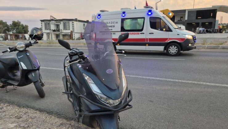 Motosiklet otomobile çarptı: 2 yaralı