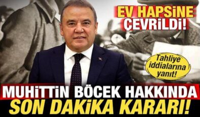 Muhittin Böcek hakkında son dakika kararı! Ev hapsine çevrildi! Tahliye iddiasına yanıt