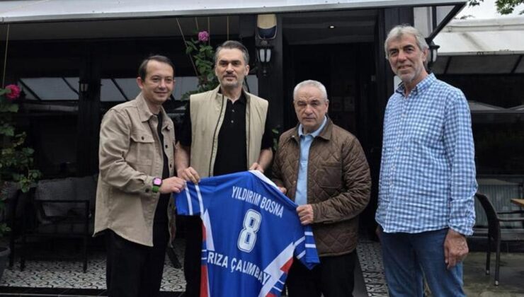 Rıza Çalımbay, Yıldırım Bosna Kulübü’nü ziyaret etti