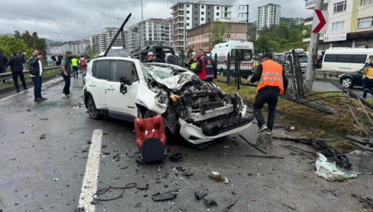 Rize’de feci kaza: 1 ölü, 7 yaralı