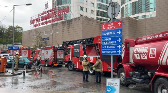Sarıyer’de hastanede yangın