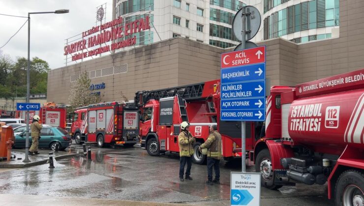 Sarıyer’de hastanede yangın