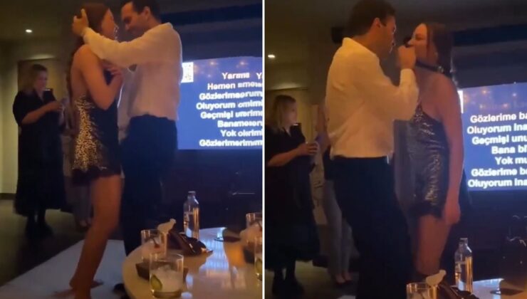 Serenay Sarıkaya ve Mert Demir aşk dolu danslarıyla romantizmin dibine vurdu