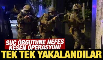 Son Dakika: İstanbul’da suç örgütüne nefes kesen operasyon! 16 şüpheli yakalandı