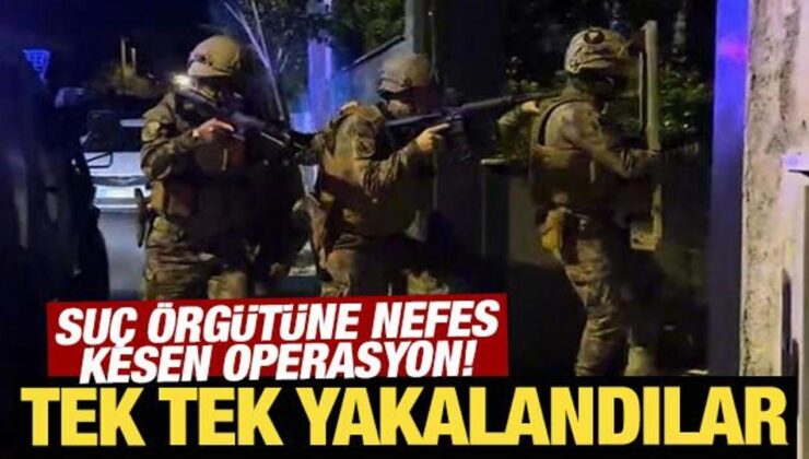 Son Dakika: İstanbul’da suç örgütüne nefes kesen operasyon! 16 şüpheli yakalandı