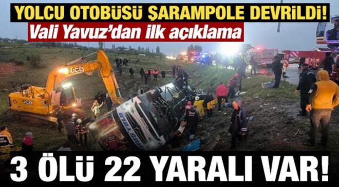 Son Dakika… Malatya’da yolcu otobüsü devrildi: Ölü ve yaralılar var!