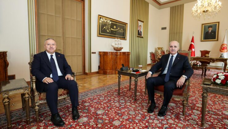 TBMM Başkanı Kurtulmuş, Emniyet Genel Müdürü Fidan’ı kabul etti