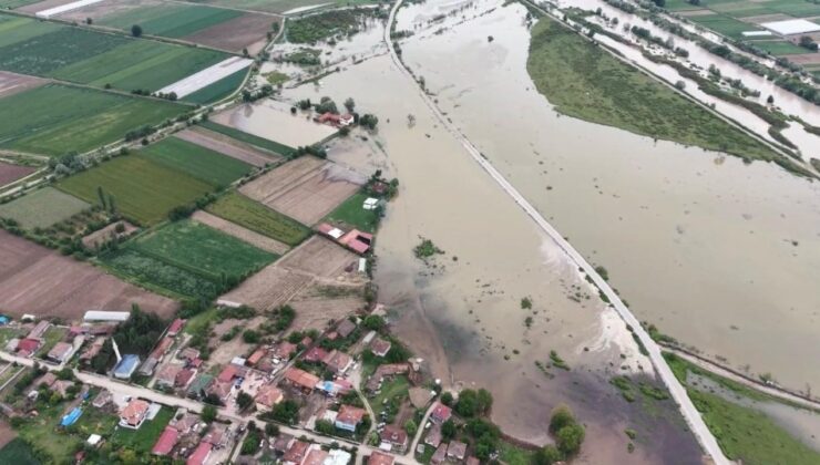 Tokat’taki taşkının bilançosu gün ağarınca görüntülendi