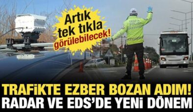 Trafikte ezber bozan adım: Radar ve EDS noktaları anlık olarak görülecek!