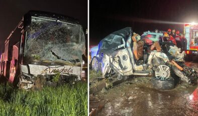 Uşak’ta 7 aracın karıştığı feci kaza: 4 ölü, 17 yaralı
