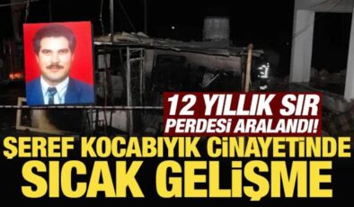 12 yıllık sır perdesi aralandı! Şeref Kocabıyık cinayetinde sıcak gelişme