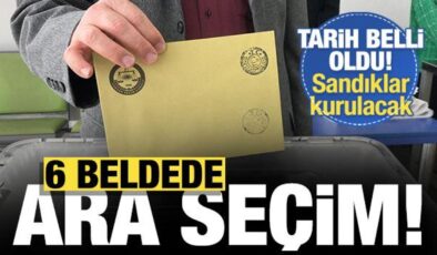 6 beldede ara seçim yapılacak! Tarih belli oldu