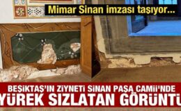 Beşiktaş’ın ziyneti Sinan Paşa Camii’nde yürek sızlatan görüntü