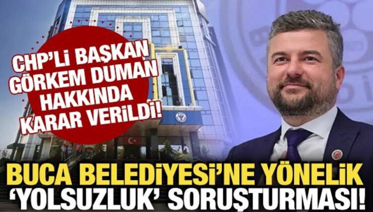 Buca Belediyesi soruşturması: Başkan Görkem Duman tutuklandı