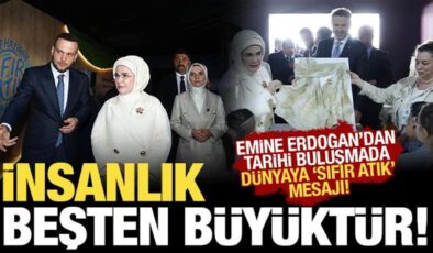 Emine Erdoğan ‘İnsanlık beşten büyüktür’ diyerek dünyaya seslendi!