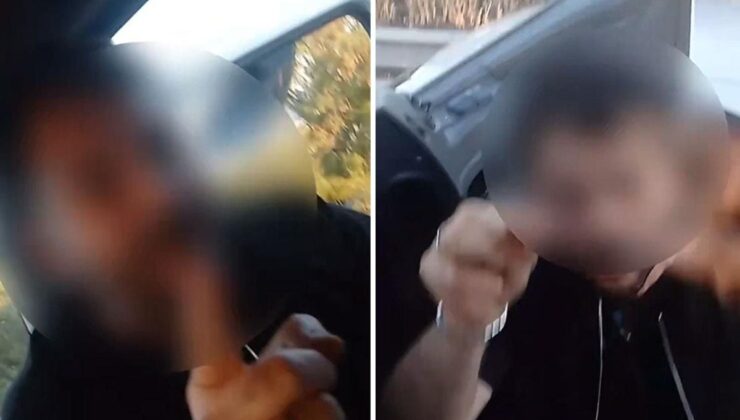 Emniyet şeridini gasbetti, kendisini uyaran sürücüyü "Valiyi arattırma bana" diyerek tehdit etti