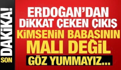 Erdoğan’dan dikkat çeken yolsuzluk çıkışı: Skandallar mazur görülemez!