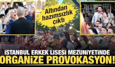 İstanbul Erkek Lisesi Mezuniyetinde organize provokasyon! Altından hazımsızlık çıktı