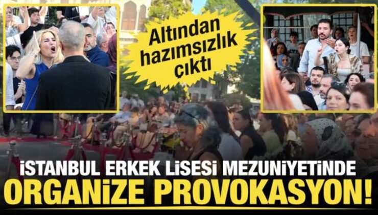 İstanbul Erkek Lisesi Mezuniyetinde organize provokasyon! Altından hazımsızlık çıktı
