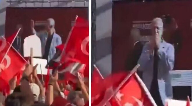 İYİ Parti’nin “Bayrak Açıyorum” mitingine Mansur Yavaş da katıldı