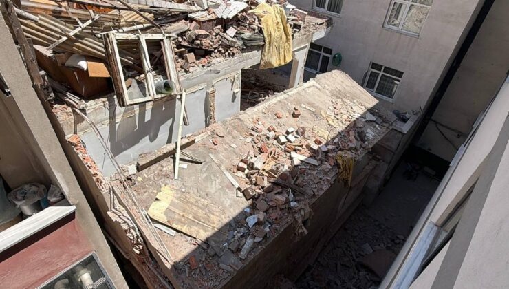 Küçükçekmece’de yıkım sırasında bina çöktü: 1 ölü, 2 yaralı!