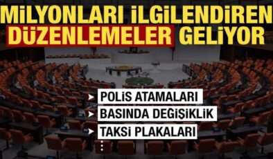 Meclis’te kritik hafta! Milyonları ilgilendiren düzenlemeler geliyor