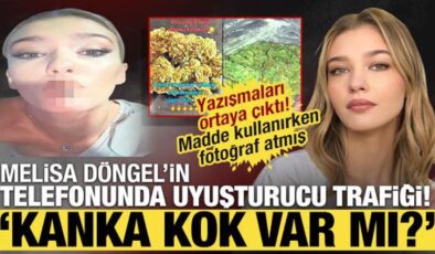 Melisa Döngel’in telefonunda uyuşturucu yazışmaları! Madde kullanırken fotoğrafı çıktı
