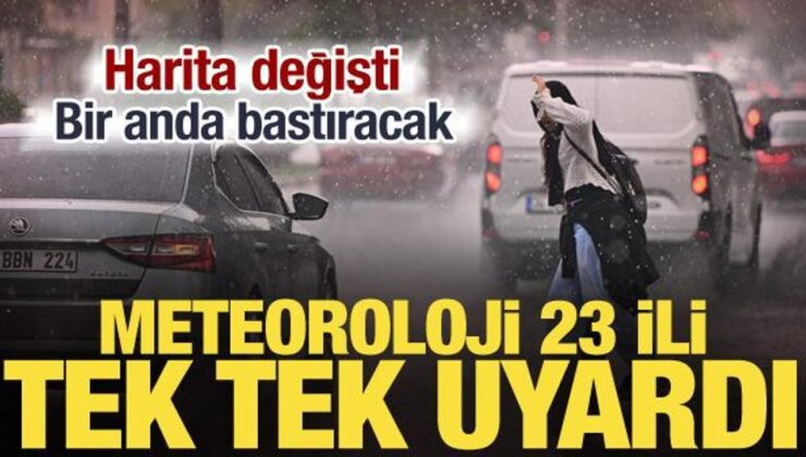 Meteoroloji yeni raporu yayınladı! 23 ilde sağanak etkili olacak