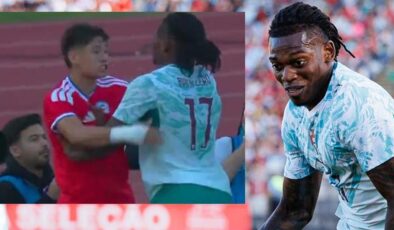Rafael Leao rakibini yumrukladı, kırmızı kart gördü! Galatasaray’ın gözdesinden olay hareket