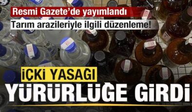 Resmi Gazete’de yayımlandı! İçki yasağı yürürlüğe girdi