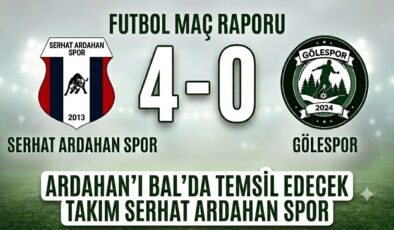 Serhat Ardahan Spor BAL’daki Yerini Korudu: Gölespor’u 4-0 Mağlup Etti
