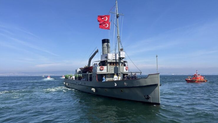TBMM Başkanı Kurtulmuş, Çanakkale’de Nusret Mayın Gemisi’yle boğazı geçti