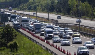 TEM Otoyolu’nu kullanacaklar dikkat! İstanbul yönü trafiğe kapatıldı