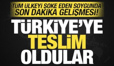 Tüm ülkeyi şoke eden Adliye soygununda son dakika duyurusu: Türkiye’ye teslim oldular!