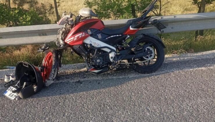 Uşak’ta motosiklet kamyona arkadan çarptı: 1 ölü