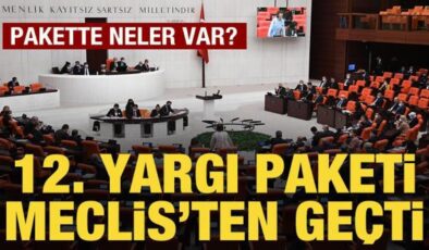 12. Yargı Paketi, TBMM Genel Kurulunda kabul edildi